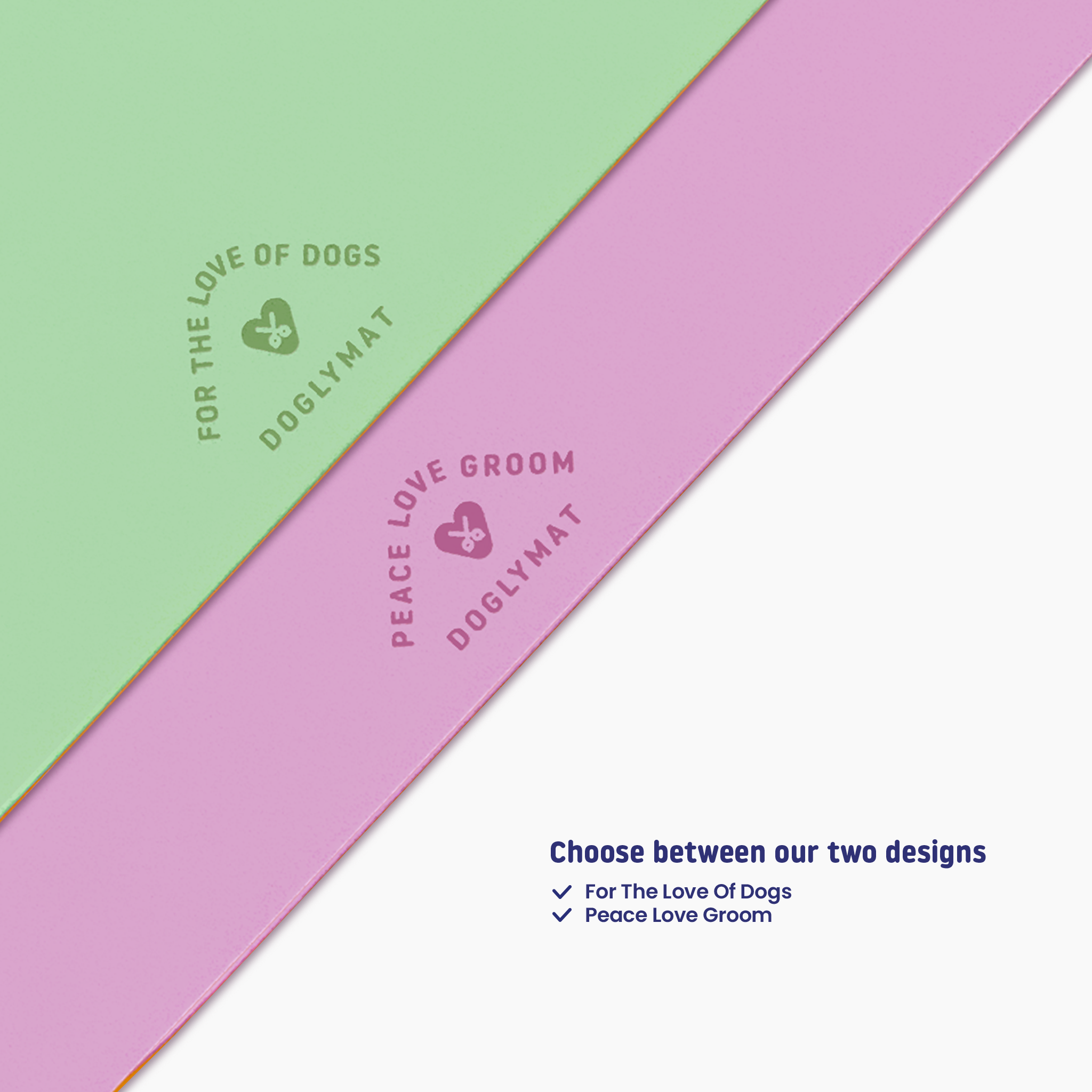 Doglymat Pawfect Pink Sustainable Dog Grooming Table Mat doglynessuk